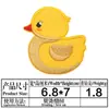 En Stock Parches de Tela de Patito Amarillo de Tiktok Parches Bordados para Ropa Infantil Pato de Dibujos Animados 2026 Modelo Nuevo