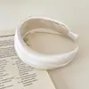 Diadema Ancha de Satén de Seda Suave Estilo Coreano para Mujer, Pinza para el Cabello de Alta Gama, Diadema de Esponja Alta para Lavarse la Cara