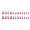 Arte de uñas de verano con textura escarchada, leche fresca, uva de mar vista, arte de uñas cuadrado de longitud media, estilo usable, piezas de uñas