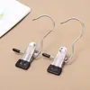 Clip Multifuncional de Acero Inoxidable de Tres Caracteres Percha Doméstica sin Rastro Clip para Pantalones Almacenamiento Conveniente Fuerte Antideslizante Carga Portante Clip para Secar Ropa