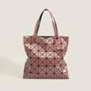Bolso de mano japonés de estilo nicho, ligero, moderno y con diseño geométrico romboidal de seis cuadrículas, combinable con todo. Bolso de mano moderno y versátil para mujer.