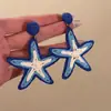 Brincos Pingente de Bolinha de Madeira Oval de Bolota Estilo Étnico Retrô Ganchos de Orelha Fashion Design Elegante Versátil Brincos para Mulheres