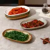 Platos de Cerámica Transfronterizos, Restaurantes de Vino de Alta Gama, Platos para Toallas Faciales Comerciales, Bandejas Japonesas para Mesa, Bocadillos, Pasteles, Platos para Bocadillos