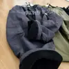 Pantalones de trabajo con forro polar estilo coreano para niños, nueva colección de invierno, pantalones largos casuales rectos a prueba de viento e impermeables para niños, pantalones de esquí