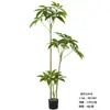 Planta Verde Artificial Grande Nórdica Árvore da Fortuna Decoração de Chão para Entrada de Casa Interior Paisagismo Planta Falsa em Vaso Personalização