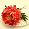 Flor Artificial de Crisantemo Redondo Grande Esférico de Otoño Simulación Crisantemo Simulado Estilo Europeo Creativo Transfronterizo Flor de Paisaje Decoración del Hogar