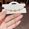 Popular en TikTok Estilo Coreano Dulce Moda Exquisito Pulsera de Flor de Zirconia de Tres Flores Temperamento Lujo Ligero Sentido de Gama Alta Pulsera