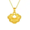 Colgante Auténtico de Oro Puro 999 Shuibei, Popular en Tiktok, Collar de Oro 24K 3D Vendido por Gramo