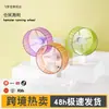 Rueda de Ejercicio Silenciosa para Hámster Dorado Transfronteriza Juguete Rodillo Transparente de Acrílico Ultra Silencioso Grande de 21 cm Cinta de Correr