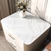Alfombrilla Imitación Mármol para Mesita de Noche de Dormitorio Tela Cubierta Impermeable Alfombrilla Aislante Anti-Rayaduras No Lavable Resistente al Desgaste Alfombrilla Protectora de Escritorio