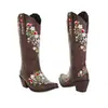 Botas de Cano Alto Apontadas para Outono e Inverno, Tamanhos 34-47, Botas Femininas Leves de Tamanho Grande Europeias e Americanas, Botas de Couro de Salto Alto Transfronteiriças