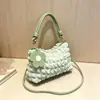 Bolsa Transversal com Pregas Bolha nas Axilas e Textura Macia, Versátil para o Dia a Dia, Bolsa de Mão e Bolsa de Ombro para Mulheres