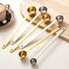 Cuchara Medidora de Acero Inoxidable 304 con Mango Largo Cuchara de Capacidad Extendida para Granos de Café Múltiples Especificaciones Cuchara Cuantitativa para Leche en Polvo Cuchara de Báscula para Hornear