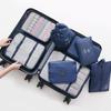 Juego de Ocho Piezas de Bolsa de Almacenamiento de Viaje de Venta Caliente de Fábrica, Clasificación y Almacenamiento de Ropa, Bolsa de Almacenamiento para Maquillaje, Portátil Multicolor