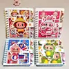 Cuaderno de Espiral Estampado en Oro Labubu Dibujo Animado Labubu Planificador Estudiante Cuaderno Portátil Diario