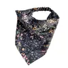 Bufanda Triangular Floral Pastoral de Nuevo Estilo Primavera-Verano de Alta Apariencia, Estilo Francés Perezoso, Pañuelo para la Cabeza con Atmósfera para Sesión de Fotos de Vacaciones