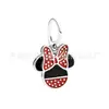 Panjia Cobre Branco Prata S925 Banhado Mickey Minnie Chapéu Pingente Acessórios diy Colar de Contas Pulseira