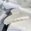 Novo Presilha de Garra Acrílica Transfronteiriça Estilo Coreano Feminino Versátil Moda Presilha de Cabelo Cor de Gel Presilha Tubarão de Cabelo de Alta Qualidade Grande