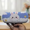 Estuche para Gafas de Longitud Media Dibujo de Dragón de Leche Doscientos Caja de Hierro Resistente a la Presión Universal para Hombres Mujeres Estudiantes Miopes Estuche Grande para Gafas Estampado de Logo