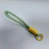 Cordão Minimalista Criativo para Celular Porta-Cartão de Boneca Chaveiro de Passagem de Embarque para Mochila Pingente de Corda Trançada Colorida