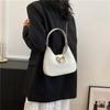 Bolso axilar con lazo lindo de moda popular de este año 2024 verano nuevo bolso de hombro para damas bolso de mano de color sólido
