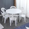 Mesa y silla de plástico para puesto de comida al aire libre, combinación comercial, gruesa, para barbacoa, mercado nocturno, cerveza, mesa de playa, mesa redonda económica.