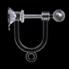 Pendientes de Resina Transparente Sin Perforaciones, Accesorios para Pendientes, Convertidores de Clip para Oreja en Forma de U Invisibles, Pendientes para Niños al por Mayor