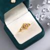 Nuevo anillo de esmalte de estilo chino con pegamento, ligero, de lujo, de alta gama, estilo retro, exquisito y elegante, anillo para el dedo índice que combina con todo.