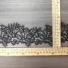 8,5cm Peixe Preto e Branco Renda de Linha de Seda Recorte Bordado Acessórios Vestido de Casamento DIY Acessórios Artesanais Prontos para Venda