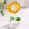 Adornos de Girasol de Cristal Regalos para Fiesta de Año Nuevo Auspiciosos y Prósperos Decoraciones para Sala de Estar Comedor Regalos