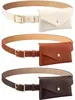 Bolsa de Couro para Cintura Feminina, Bolsa de Cintura Versátil e Fashion, Bolsa de Cintura Vintage Ajustável, Pequena Bolsa Decorativa para Looks