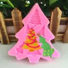 DIY6 mesmo 6 árvore de Natal silicone molde bolo assar ferramentas de decoração silicone chocolate argila molde ovo