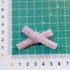 Tela de estilo coreano para otoño e invierno, pata de gallo, lazo atado a mano, decoración de sombrero para tocado infantil DIY, accesorios para ropa