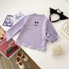 Terciopelo alemán otoño e invierno nuevo todo-fósforo dulce niña encaje camiseta base manga larga niñas cálido caricatura todo-fósforo camiseta cómoda marea