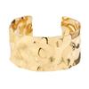 Pulsera Europea y Americana Exagerada de Apertura para Cara Ancha para Mujer con Cara Plisada Original Nueva de Alta Gama para Combinar con Todo Joyería de Pulsera de Lujo Ligero