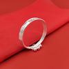 Pulsera de Vida Eterna para Mujer, Pulsera de Anillo Cerrado con Campana Grabada Sólida, Regalo para Novia, Estilo Campana