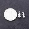 Colgante "Good things happen" de plata de ley s925, colgante de cacahuete con circonitas seisko micro, pulsera DIY, accesorios de plata