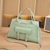 Bolsa feminina 2023 novo estilo coreano linda moda simples cor sólida transversal pequena quadrada design de nicho bolsa de ombro