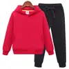 Outono 2025 Algodão Esportivo Pequeno Médio Grande Crianças Meninos Meninas Esportivo Jardim de Infância Conjunto de Duas Peças com Calça com Punho em Estoque Tendência