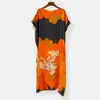 Vestido Estampado, Bata Holgada de Cuello Redondo, Ropa Femenina Transfronteriza, Cubre Traje para Vacaciones en la Playa, Chal para Bikini, Protección Solar