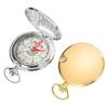 Amazon Eaby Taobao brújula de concha de metal completo brújula de exterior reloj de bolsillo brújula de cobre chapado en oro plateado