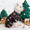 PETCIRCLE Roupas para Cães Pequenos e Filhotes, Fofo Pet Outono e Inverno Protetor de Barriga Completo à Prova de Frio, Roupa de Casa de Natal