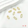 Anillo Ovalado Cerrado Trenzado Dorado de Fuerte Retención de Color Accesorios de Joyería DIY Cuentas Espaciadoras para Pulsera Anillo de Enlace Círculo Roscado