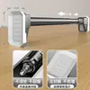 Barra para Secar Ropa, Barra Telescópica sin Taladro, Barra para Colgar en Armario, Barra para Cortina, Barra para Cortina de Puerta de Baño, Barra para Tendedero de Balcón