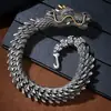 Pulseira Masculina Dragão de Alto Padrão, Estilo Novo, Retrô e Moderna