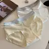 Link Especial para Calcinhas Femininas, Costura em Cor Contrastante, Cintura Média, Que Abraça o Quadril, Não Apertam, Tanga de Verão