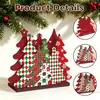 MZ1280-290 Estilo Nuevo Portaservilletas de Madera Caja de Almacenamiento de Servilletas para Fiestas Adorno Navideño Decoración de Escritorio