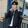 Comércio exterior novos homens primavera e outono esportes jaqueta casual gola uniforme de beisebol 2019 resistente ao desgaste jaqueta da juventude moda geração de cabelo
