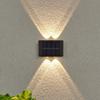 Lámpara de Pared Solar Lámpara de Pared Exterior Decoración Diseño Lavado de Pared Nuevo Arriba y Abajo Atmósfera Luminosa Lámpara Solar