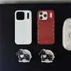 Soporte Magnético Rojo de Año Nuevo con Diamantes Brillantes en Forma de Corazón para Funda de Teléfono Apple 17Promax, Adecuado para 16Pro Doble Capa 15P